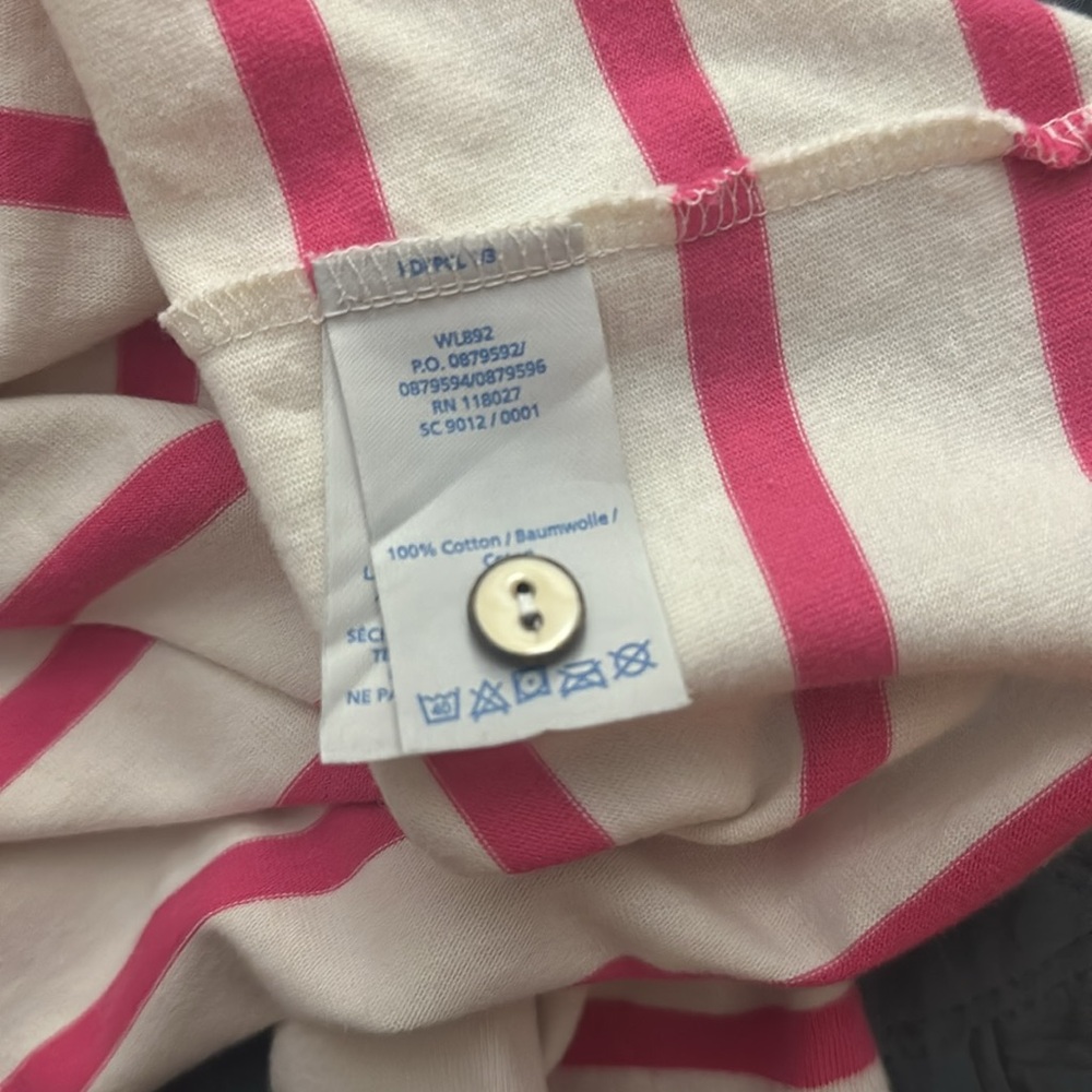 Boden White and Pink Striped Boatneck Dress - Picture 7 of 8